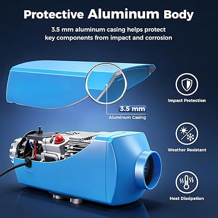 8KW Diesel Heater Aluminum Housing - Image 2